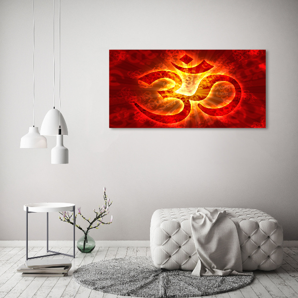 Wall art acrylic The burning sign of the OM