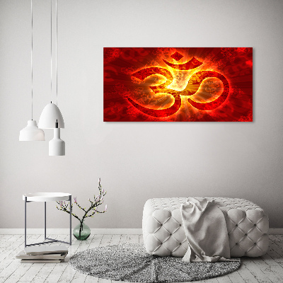 Wall art acrylic The burning sign of the OM