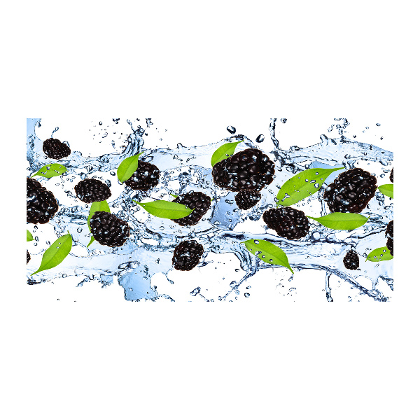 Print on acrylic Blackberries and water