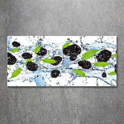 Print on acrylic Blackberries and water