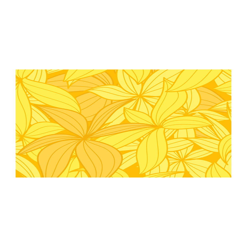 Print on acrylic Yellow flowers background