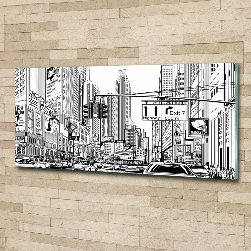 Wall art acrylic New York streets