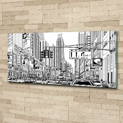 Wall art acrylic New York streets