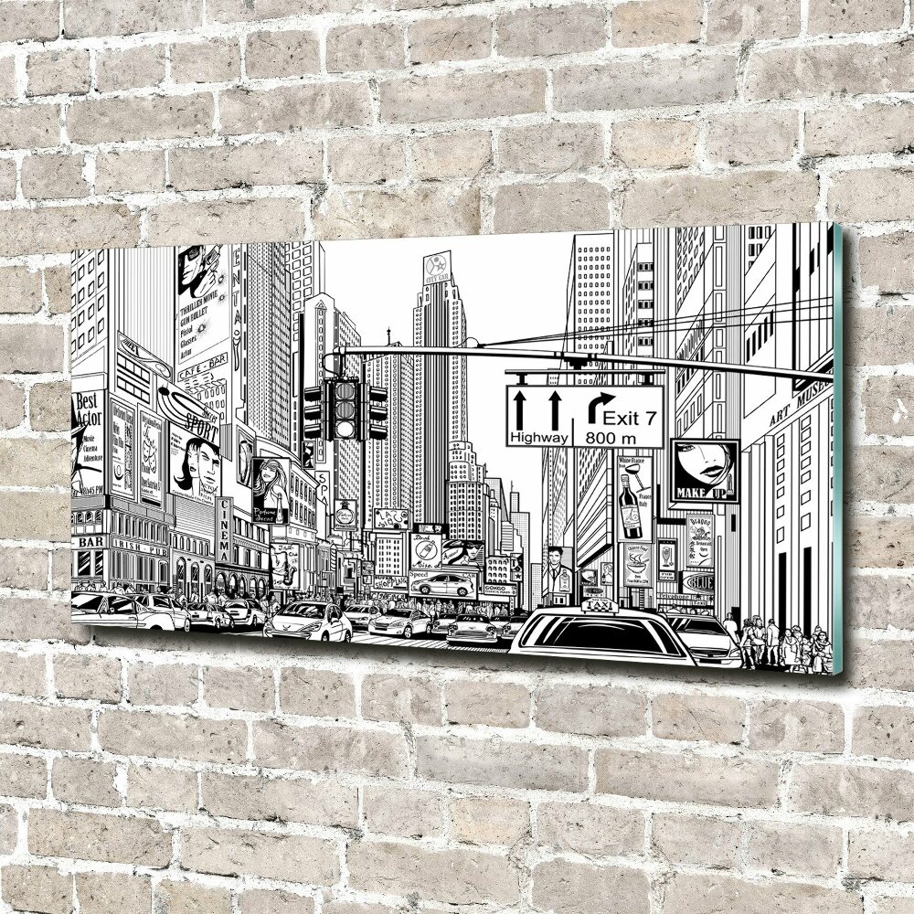 Wall art acrylic New York streets