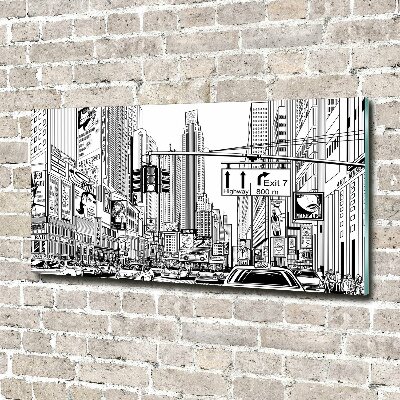 Wall art acrylic New York streets