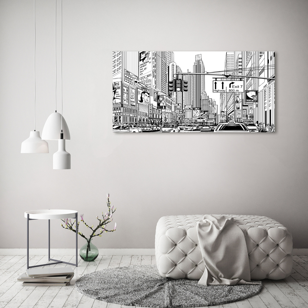 Wall art acrylic New York streets