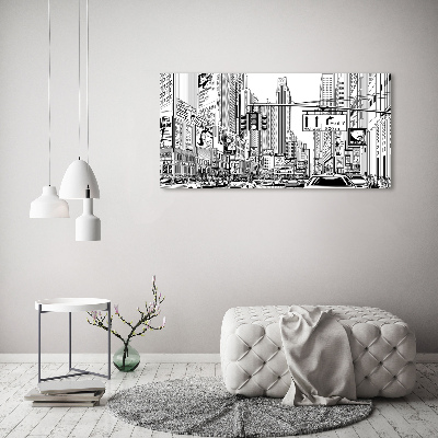 Wall art acrylic New York streets