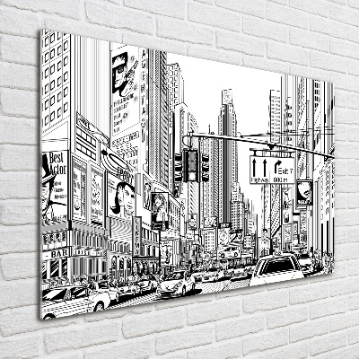 Wall art acrylic New York streets