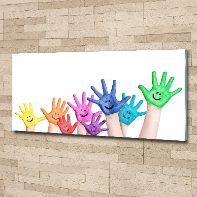 Wall art acrylic Painted hands