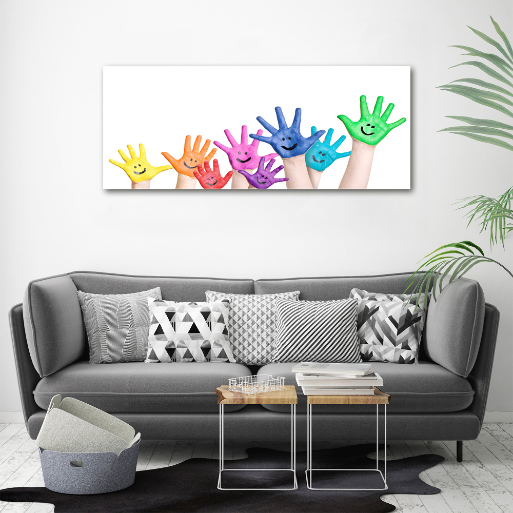 Wall art acrylic Painted hands