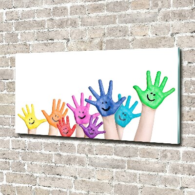 Wall art acrylic Painted hands