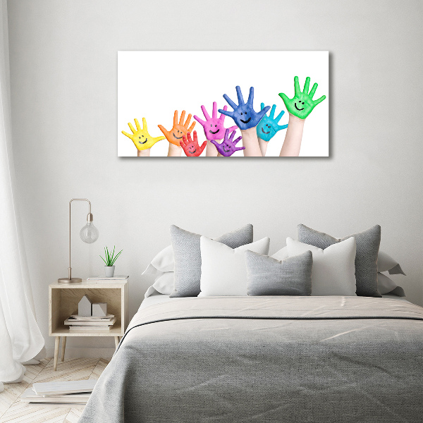 Wall art acrylic Painted hands