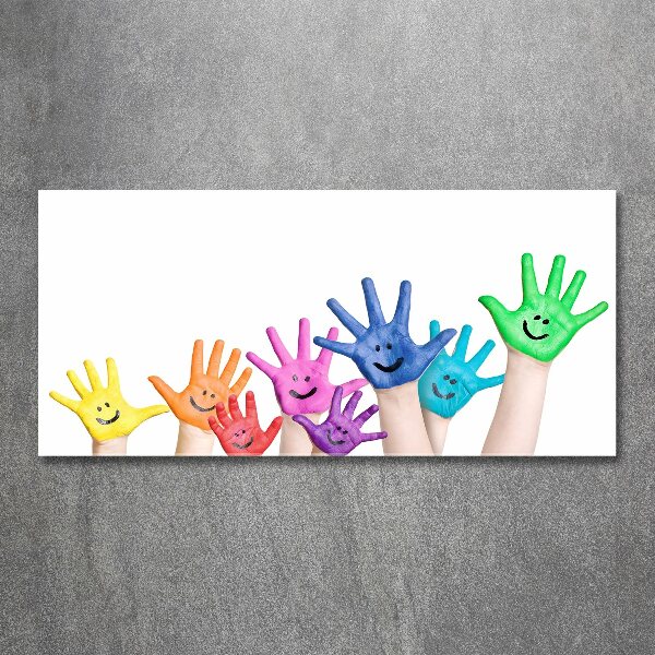 Wall art acrylic Painted hands