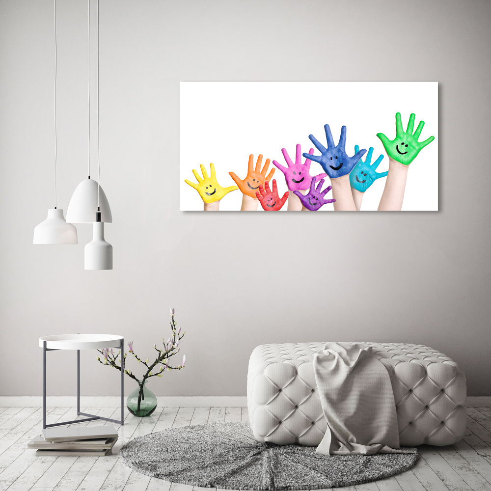 Wall art acrylic Painted hands