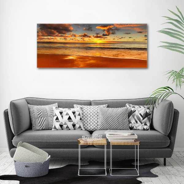 Acrylic wall art Sunset beach