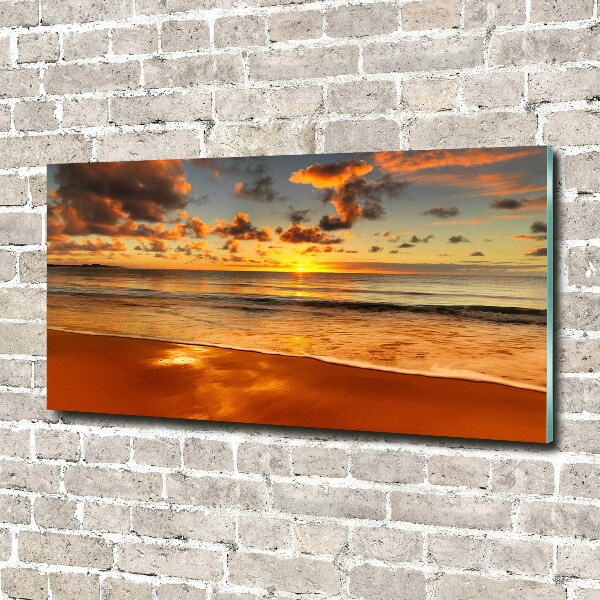 Acrylic wall art Sunset beach