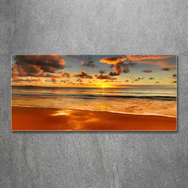 Acrylic wall art Sunset beach