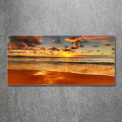 Acrylic wall art Sunset beach