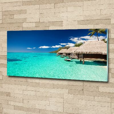 Acrylic wall art Bungalowy by the water