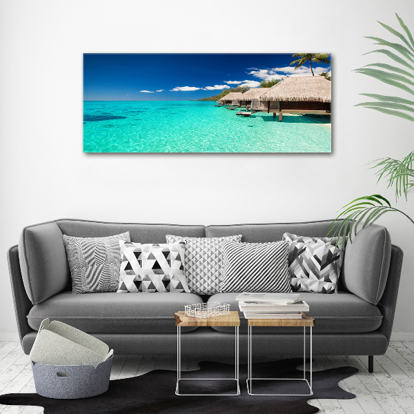 Acrylic wall art Bungalowy by the water