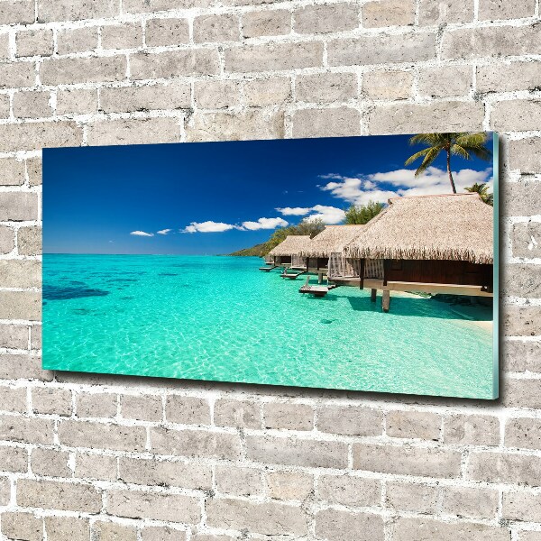 Acrylic wall art Bungalowy by the water