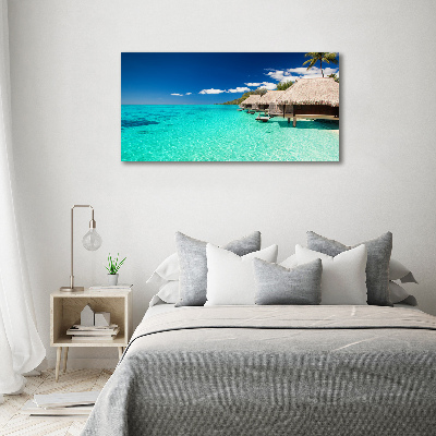 Acrylic wall art Bungalowy by the water