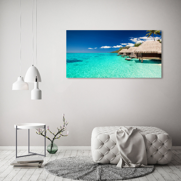 Acrylic wall art Bungalowy by the water