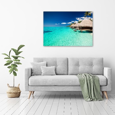 Acrylic wall art Bungalowy by the water