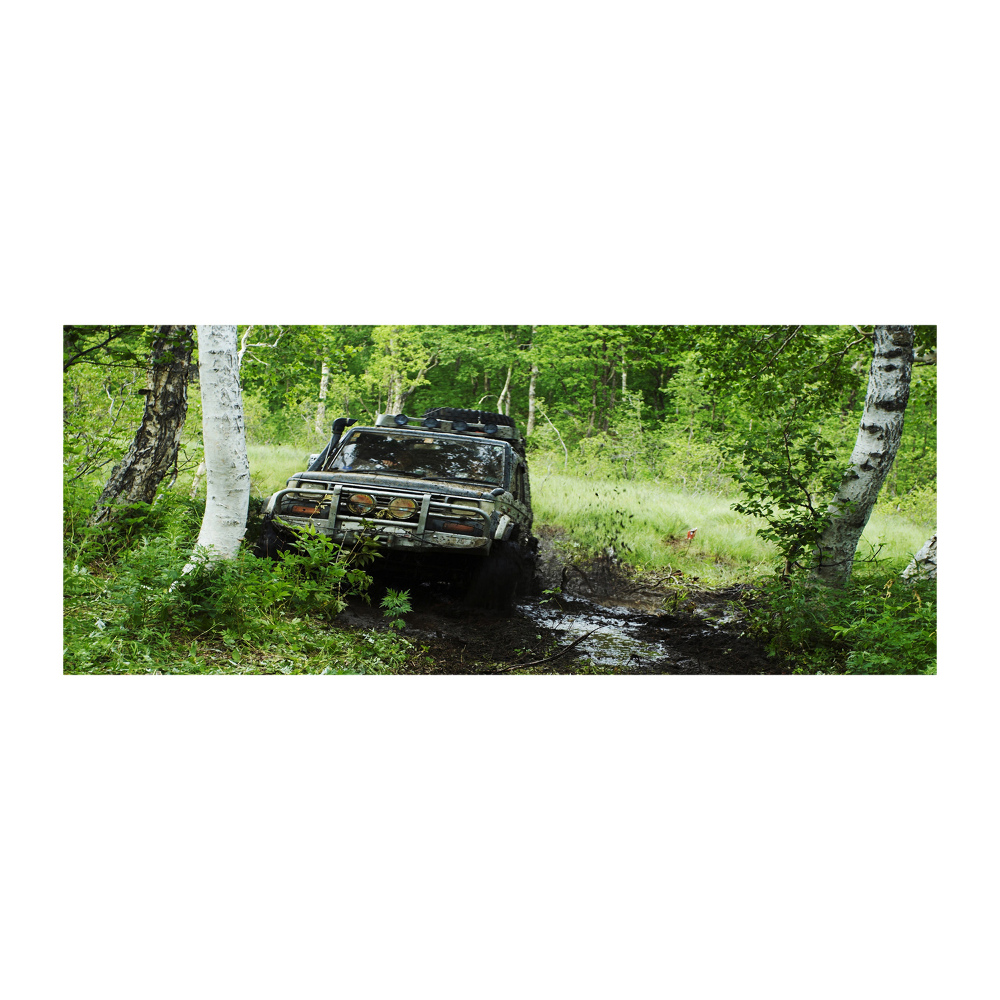 Print on acrylic Jeep in the forest