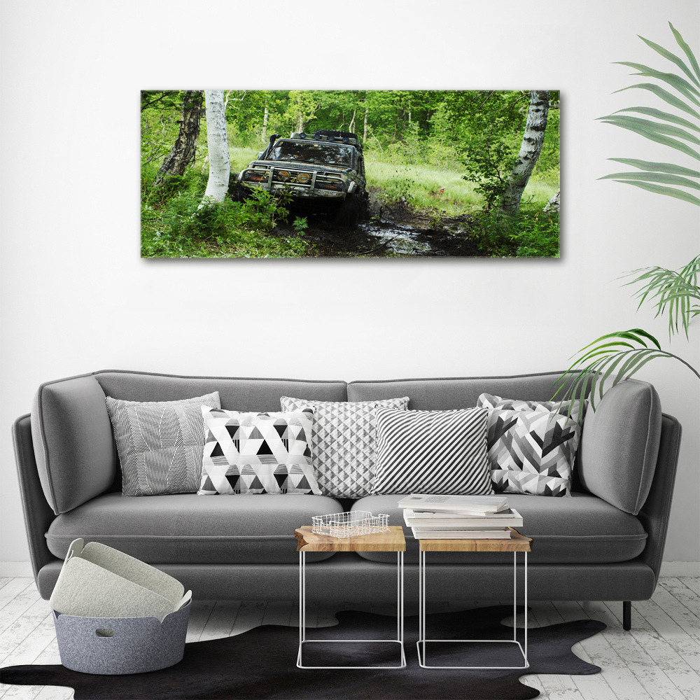 Print on acrylic Jeep in the forest