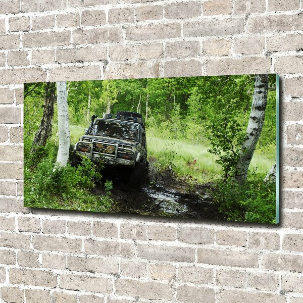 Print on acrylic Jeep in the forest