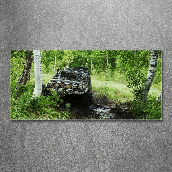 Print on acrylic Jeep in the forest