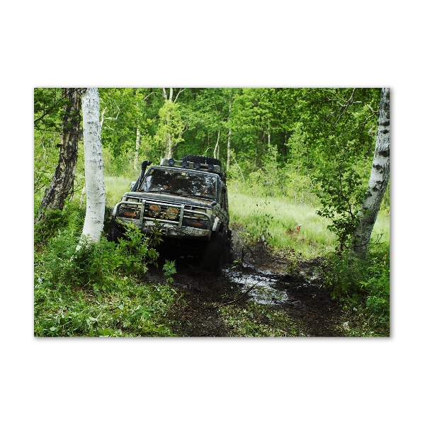 Print on acrylic Jeep in the forest