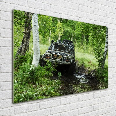 Print on acrylic Jeep in the forest