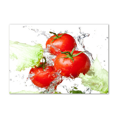 Acrylic wall art Tomatoes and lettuce