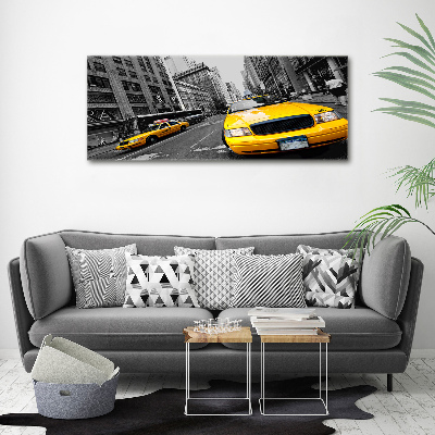 Acrylic wall art New York taxis