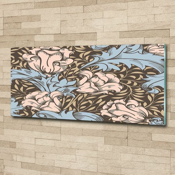 Print on acrylic Floral pattern