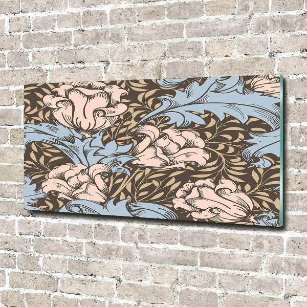 Print on acrylic Floral pattern