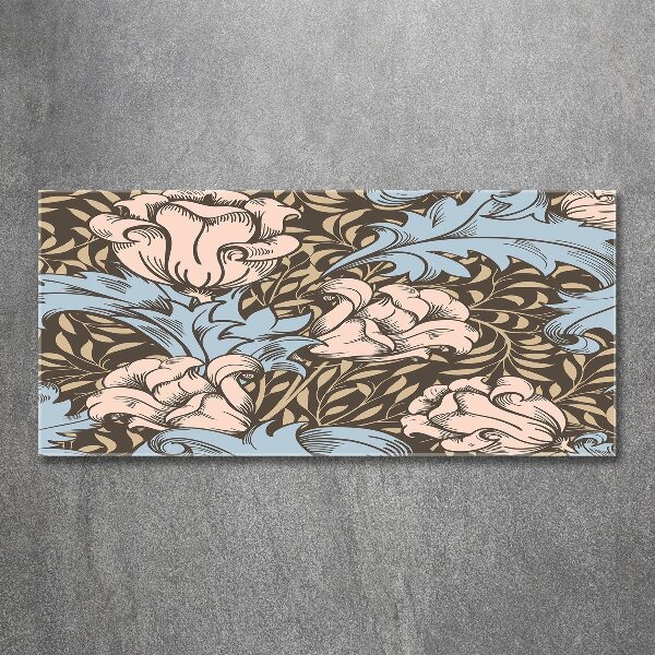 Print on acrylic Floral pattern