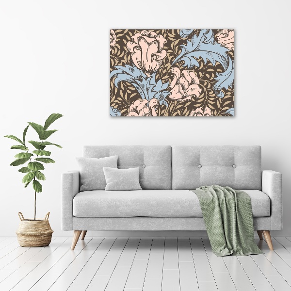 Print on acrylic Floral pattern