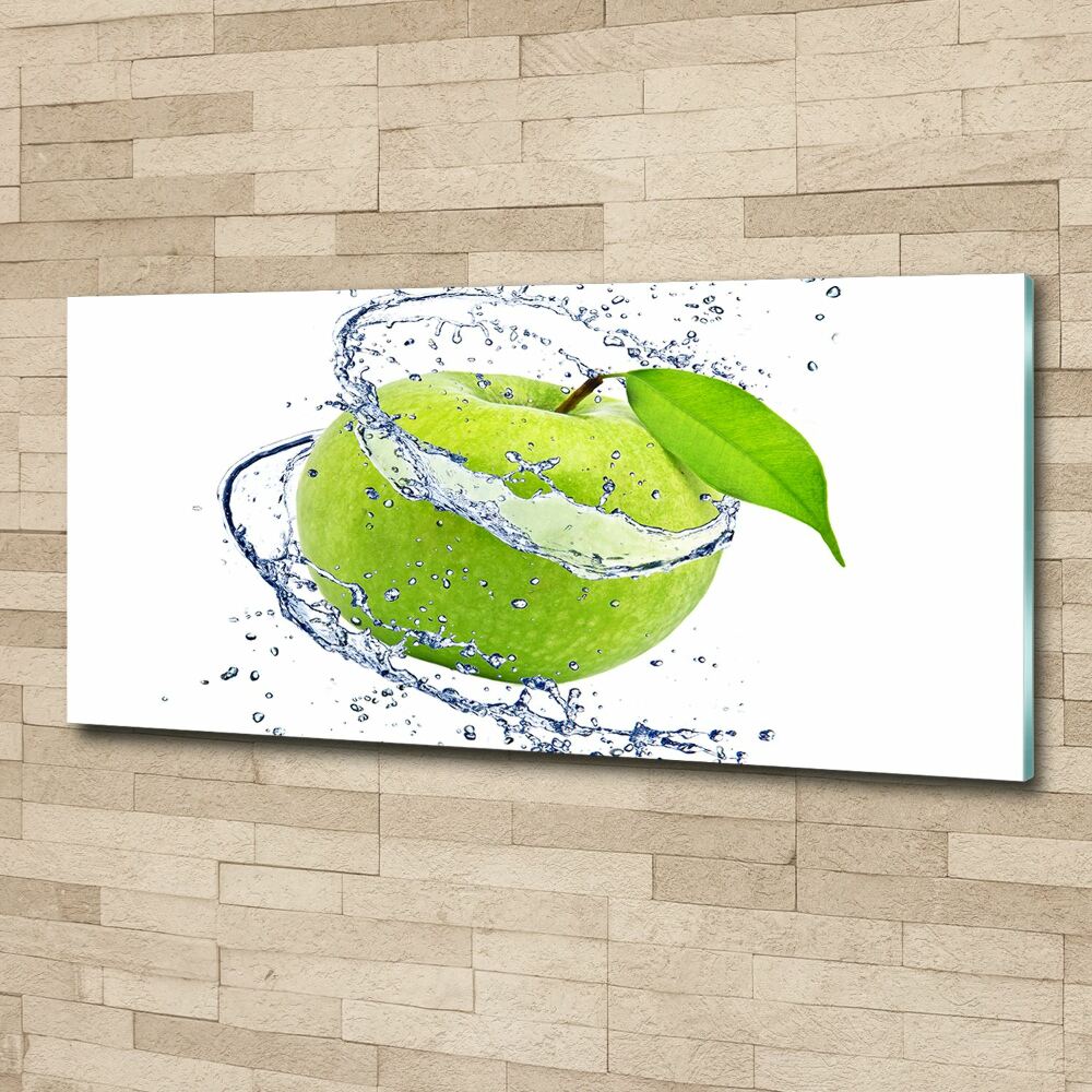 Wall art acrylic Green apple