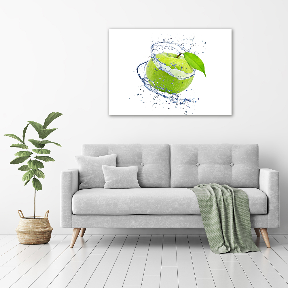 Wall art acrylic Green apple