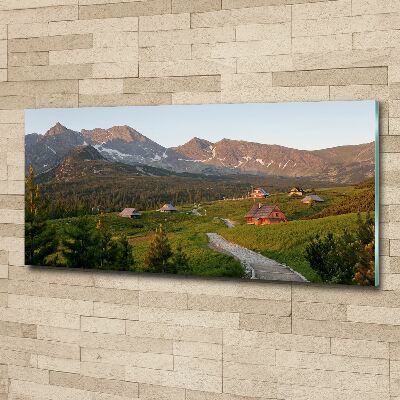 Wall art acrylic Glade in the Tatra Mountains