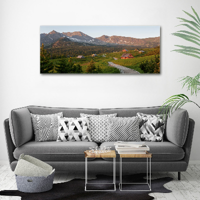 Wall art acrylic Glade in the Tatra Mountains