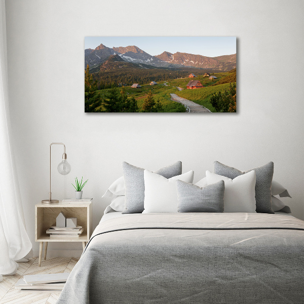 Wall art acrylic Glade in the Tatra Mountains