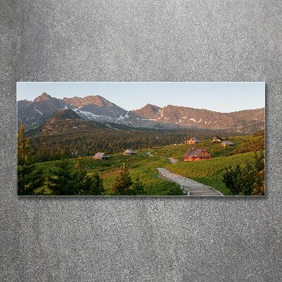 Wall art acrylic Glade in the Tatra Mountains