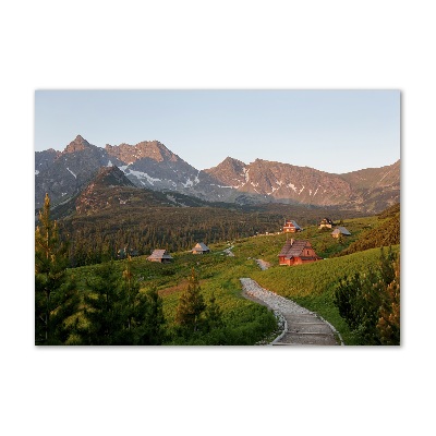 Wall art acrylic Glade in the Tatra Mountains