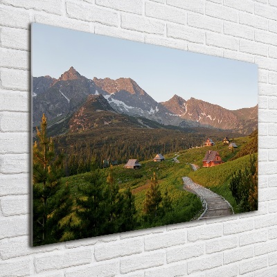 Wall art acrylic Glade in the Tatra Mountains