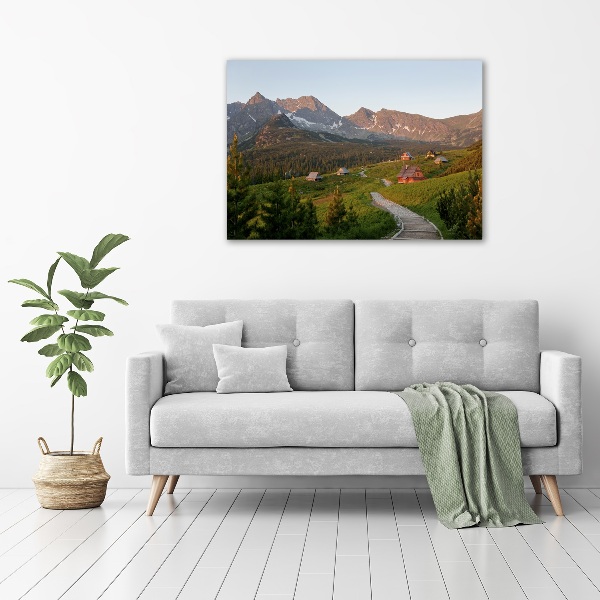 Wall art acrylic Glade in the Tatra Mountains