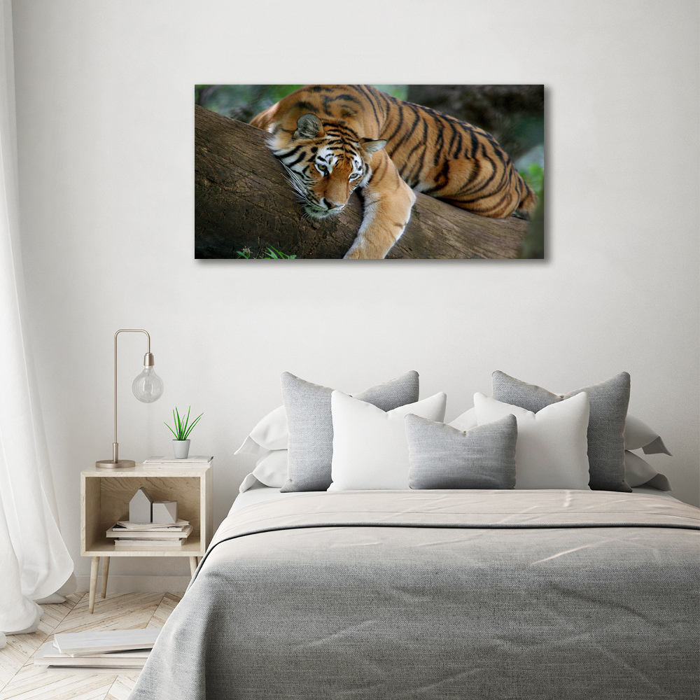 Wall art acrylic Tiger on a tree